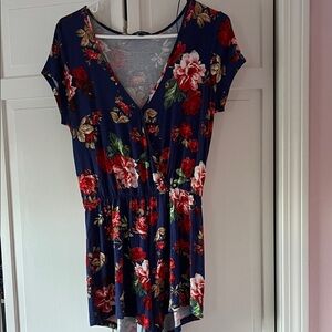 Floral V-Neck romper